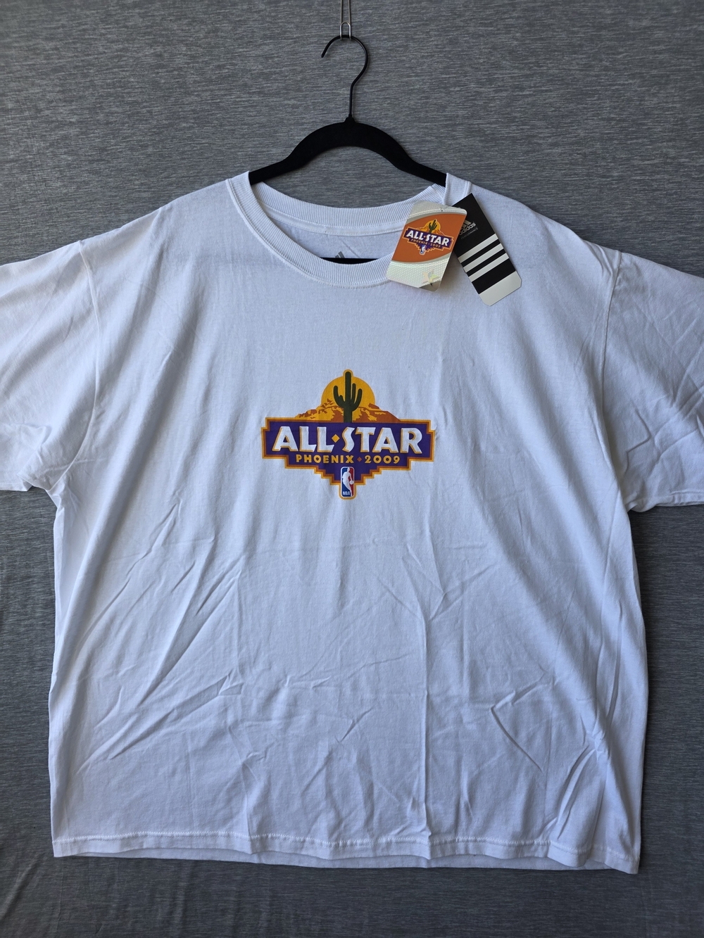 Adidas NBA All-Star 2009 Phoenix T-Shirt 2XL NWT White Basketball Tee